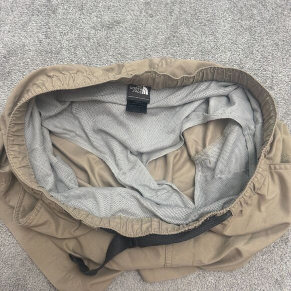 The North Face Class V Belted Cargo Shorts Mens Large Khaki Brown Outdoor Hike - Picture 6 of 16